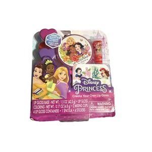 Disney Princess Create Your Own Lip Gloss Kids Craft Kit New